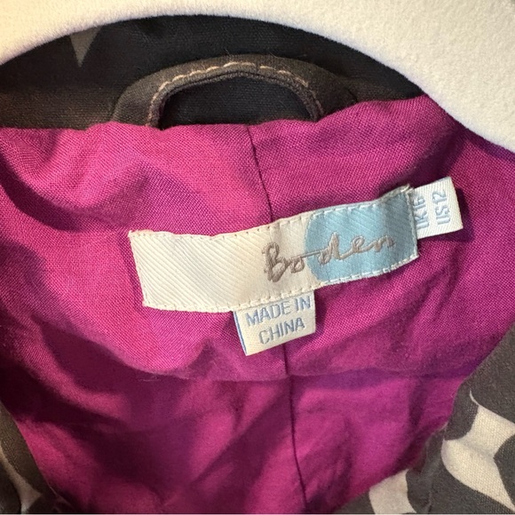 Boden waxed cotton jacket in gray and brown polka dot ‘camo’ pattern - Picture 4 of 5